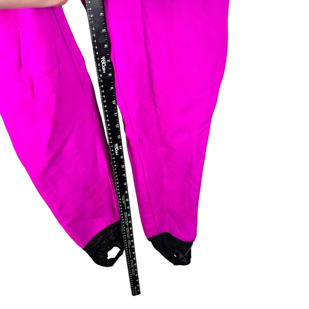 Vintage Sport Obermeyer Sprint Ski Suit Womens 8 Neon Pink Orange Abstract Retro - Picture 5 of 8